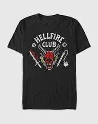 Stranger Things Hellfire Cut Graphic T-Shirt