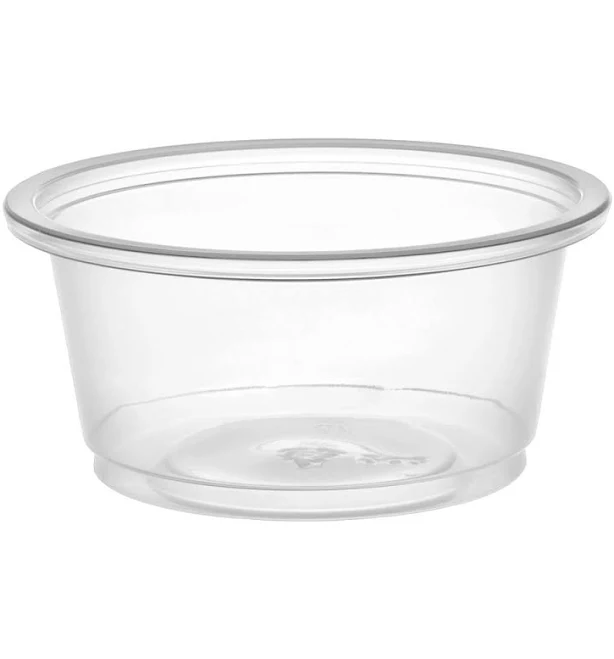 Choice 2 oz. Clear Plastic Souffle Cup / Portion Cup - 100/Pack