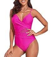 Hilor Black Underwire Swimsuit for Women Push Up One Piece Bathing Suit Ruched Tummy Control Full Coverage Swimwear 6 at Amazon Women's Clothing store