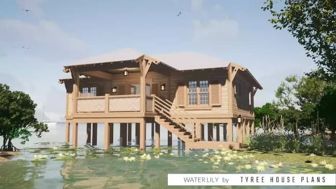Water Lily Family Getaway House Plan
