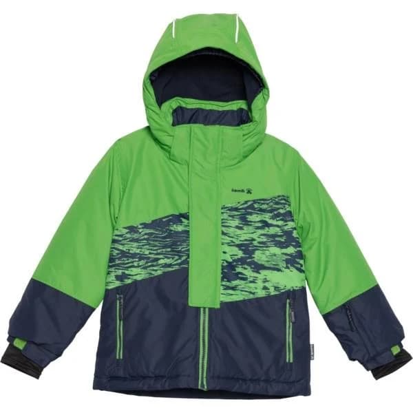 Kamik Big and Little Boys Jax Printed Color-Block Ski Jacket
