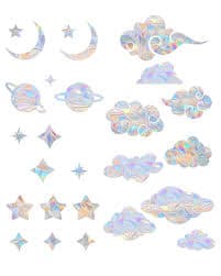 Buy 2PCS Suncatcher Sticker, Window Stickers, 39 Prism Window Stickers – Frosted Privacy Film for Home, Office Self-Adhesive & Non-Adhesive Vinyl Sheets, Heat Control & Bird Strike Protection Online at Low Prices