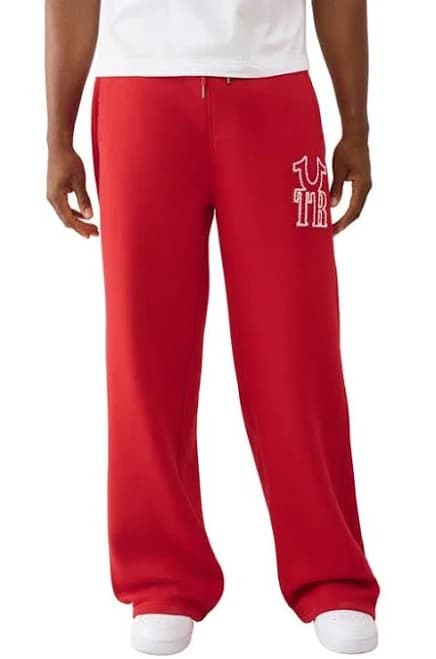 True Religion Men's Loose-Fit Ribbed Sweatpants
