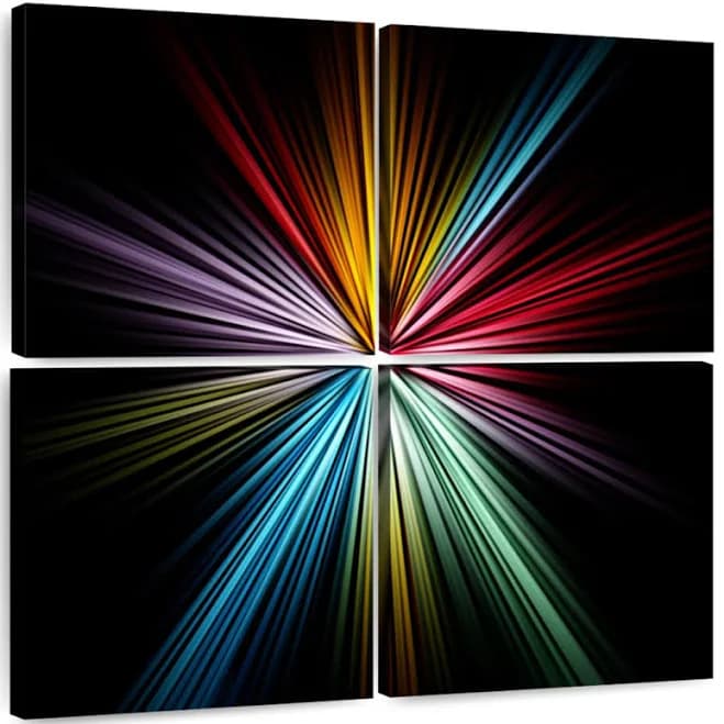 Wade Logan Black Avery Multi Panel Wall Art