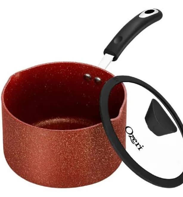 Adrinfly 3.2 qt. Stone Layered with Aluminum Core Nonstick Saucepan