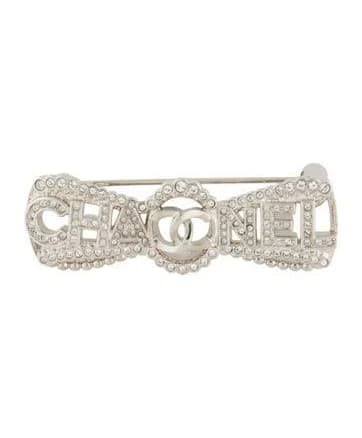 CHANEL Pin 2022 Strass CHA-NEL Brooch