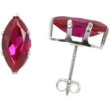 Amazon.com: 10 Pair Set Sterling Silver Cubic Zirconia Marquise Pink Studs Earrings Pink Zircon 2 carat/pair: Clothing, Shoes & Jewelry