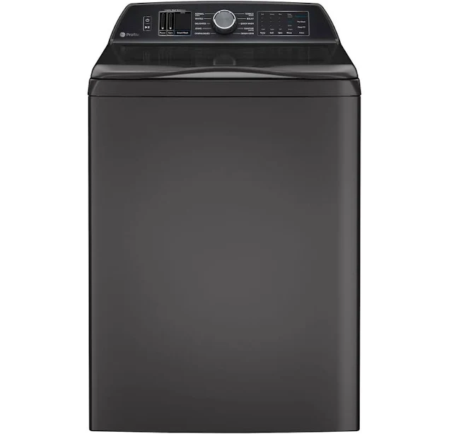 GE Profile 5.4 Cu. ft. Capacity Washer with Smarter Wash Technology and FlexDispense ptw700bptdg