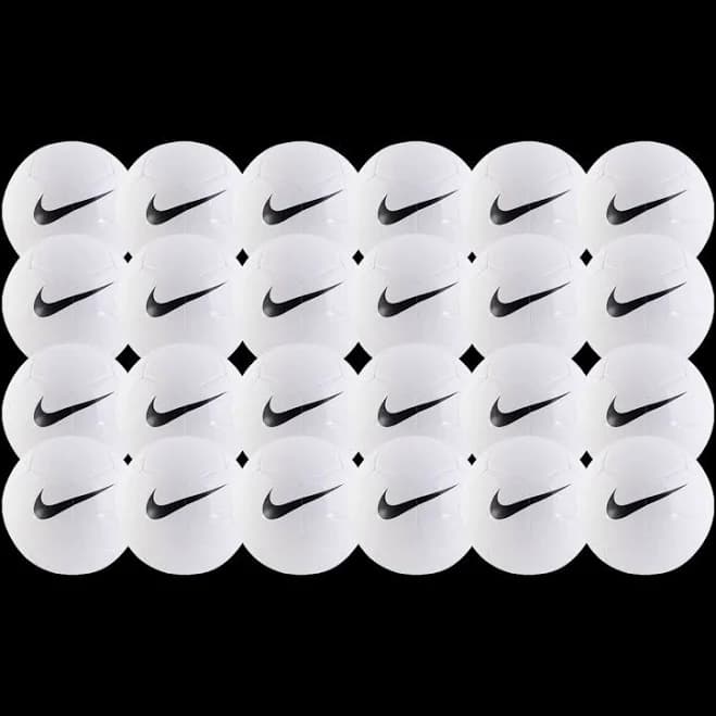 Nike Pitch Team Soccer Ball - 24pk White/Black-5
