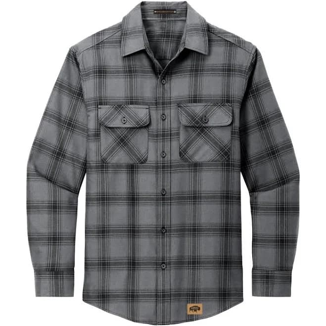 Mixed Flannel Shirt Black