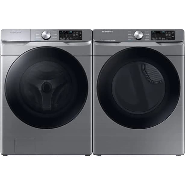 Samsung Platinum Front Load Smart 4.5 Cu. Ft. Washer/7.5 Cu. Ft. Electric Dryer Laundry Pair