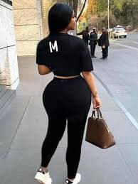 2024 Silm Pants Suit for Women: 2-Piece Jogger Set, Short Sleeve, Sexy Fashion Tights from Dhgate Womens Two Piece Pants - price 18.37
