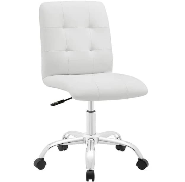 modway Prim Armless Mid Back Office Chair