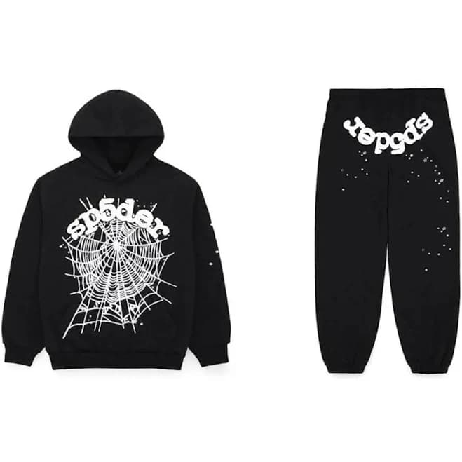 Sp5der Worldwide Spider Web Graphic Hoodie & Sweatpants Set