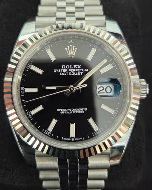 2025 Rolex Datejust 41MM Black Dial Jubilee Bracelet (126334)
