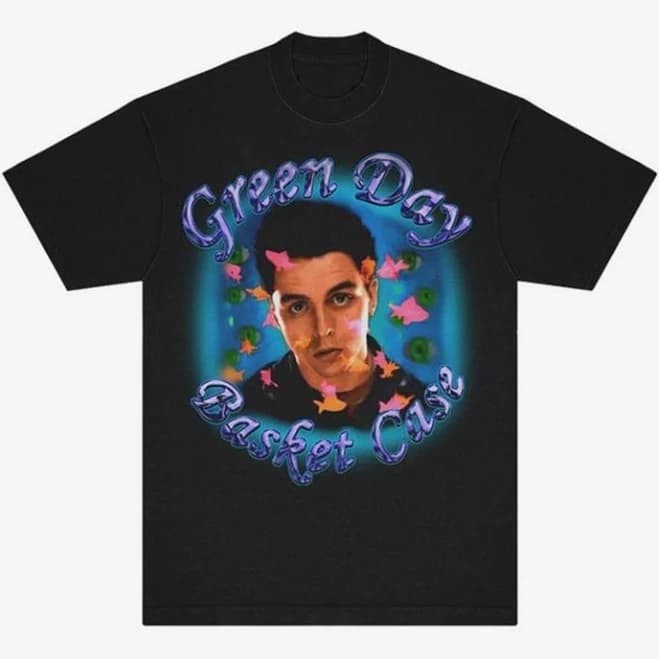 Green Day Basket Case Billie Joe Portrait Graphic T-Shirt