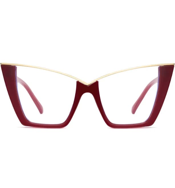 Cyxus Retro Vintage Large Frame Cat Eye Computer Glasses