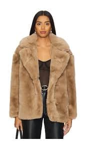 Blanknyc Faux Fur Coat In Iced Frappe | ModeSens