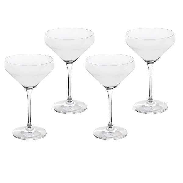 Bistro Set Of 4 Martini Glasses, 10.5oz, Clear sold by At Home