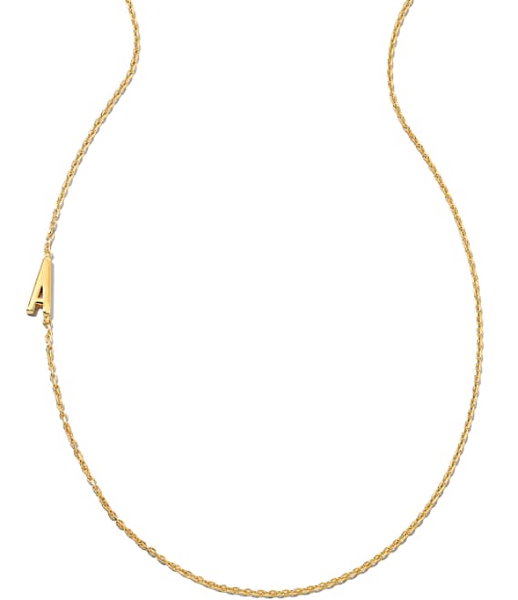 Kendra Scott Letter K Inline Initial Necklace 18k Gold Vermeil K