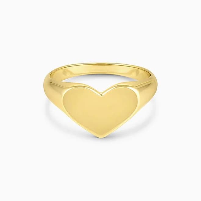 Louise Heart Signet Ring