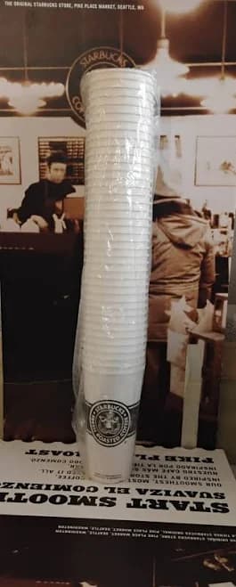 Starbucks Store Brown Paper Cups Sleeve Of 40