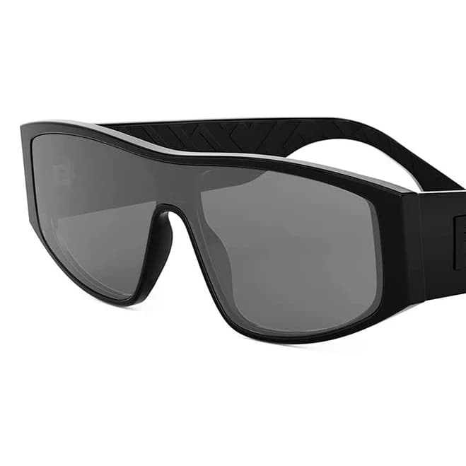 Fendi FF Squared Geometric Shield Sunglasses