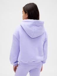 Kids Sherpa-Lined Graphic Logo Hoodie | Gap