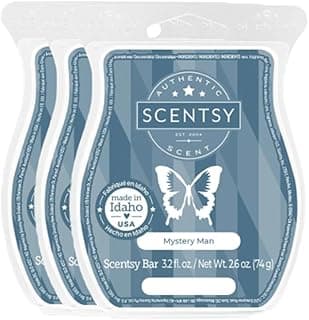 Mystery Man, Wickless Candle Tart Warmer Wax 3.2 Oz Bar, 3-Pack (3) – Masculine, Clean & Sophisticated Cologne-Inspired Fragrance