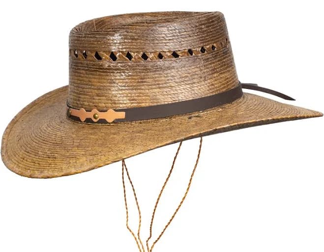 Mexican Palm Leaf Straw Cowboy Hat