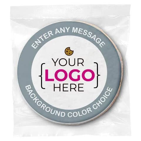 Custom Branded Cookies with Logos & Customizable Messages - Printed Sugar Frosted by Incredible Cookies