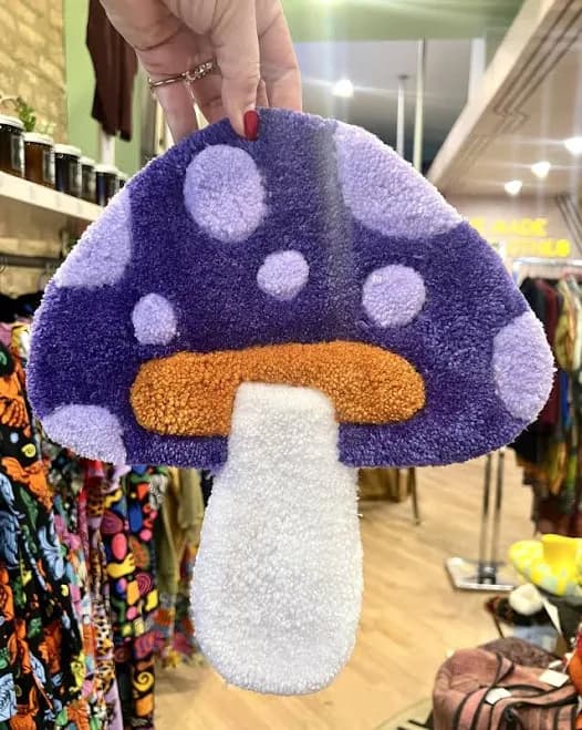 Hi Cutie Mushroom Wall Hanging