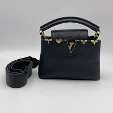 Louis Vuitton Capucines Bag Leather Embellished Detail Mini handbag France