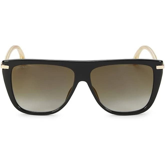 Jimmy Choo Women's 58MM Oval Sunglasses - Black - Holiday Gift
