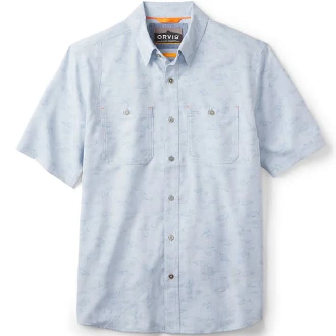 Orvis Men's Tech Chambray Short-Sleeved Work Shirt