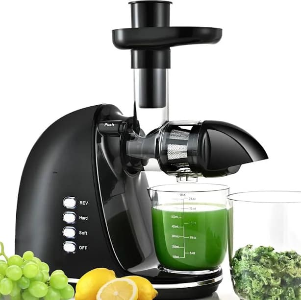 Slow Masticating Juicer With 2 Speed Modes And Silent Motor, Bpa Free,