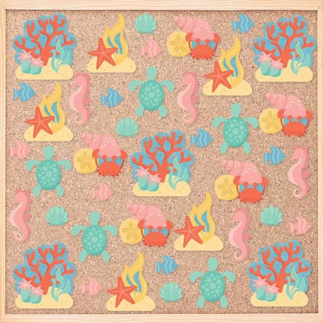 Big Dot of Happiness Ocean Creatures DIY Classroom Decorations Bulletin Board Cut-Outs Set of 40