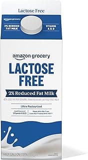Amazon Grocery, Lactose Free 2% Reduced Fat Milk, Half Gallon, 64 Fl Oz