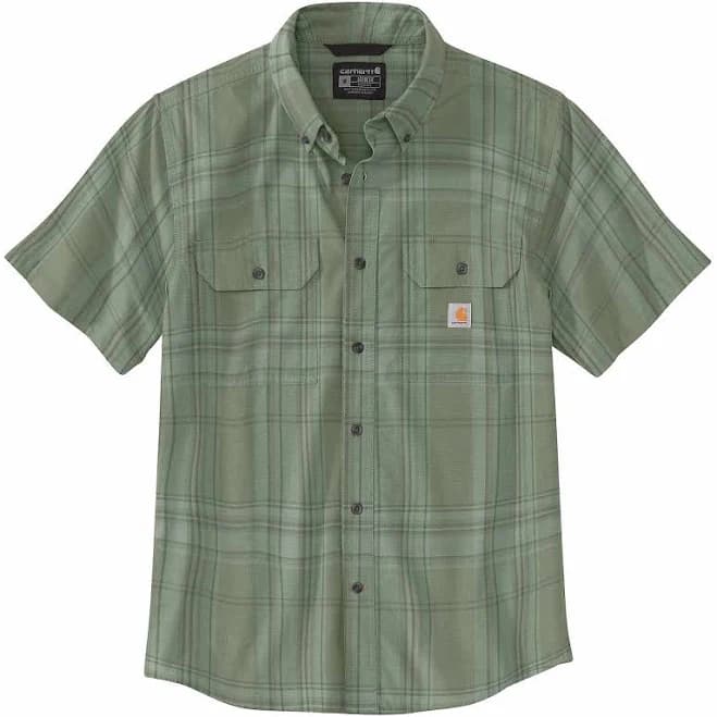 Carhartt Men's Loose Fit Midweight Short-Sleeve Plaid Shirt