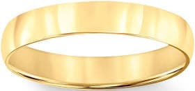14K White Gold Wedding Band