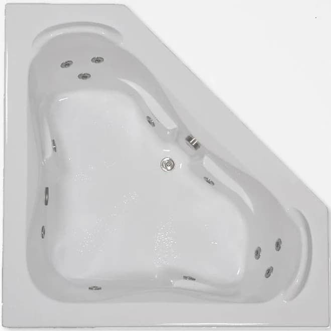 WaterTech Designer 6060NS Corner Drop-In Whirlpool Tub