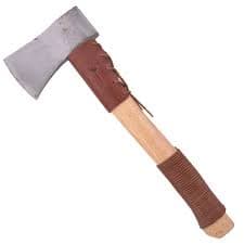 Retro Leather Axe Sheath Holster Haft Collar Handle Guard Ax Cover Camp Handle | eBay