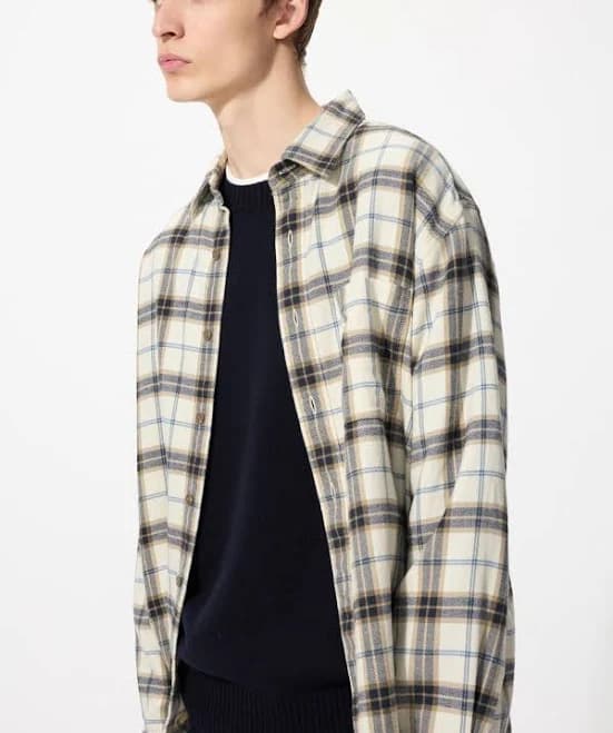 UNIQLO Flannel Checked Long Sleeve Shirt