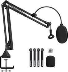 Blue Yeti Mic Boom Arm with Foam Windscreen Suspension Boom Scissor Arm Stand with Pop Filter Cover for Blue Yeti Pro Microphone by - Newegg.com