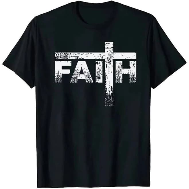 Christianartworkshop The Faith Cross T-Shirt
