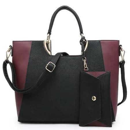 Women's Handbag Purse with Matching Clutch