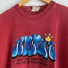 Vintage vintage Jimmy z graffiti logo t-shirt | Grailed