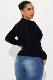 Danielle Belted Cardigan - Black/combo | Fashion Nova