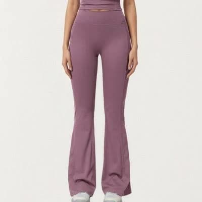 Anna-Kaci Women's High Waist Flare Leg Athletic Pants