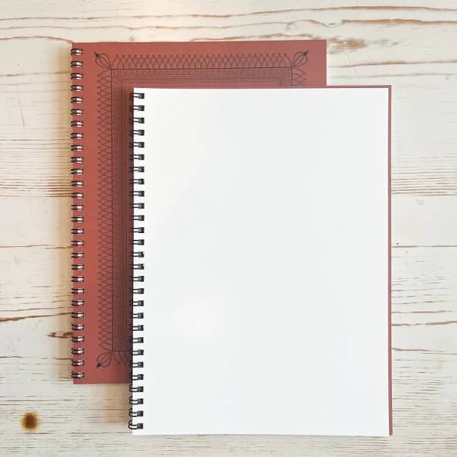 Ornamental Frame Wire Bound Notebook